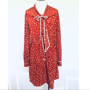 Heart print Anthropologie like dress large